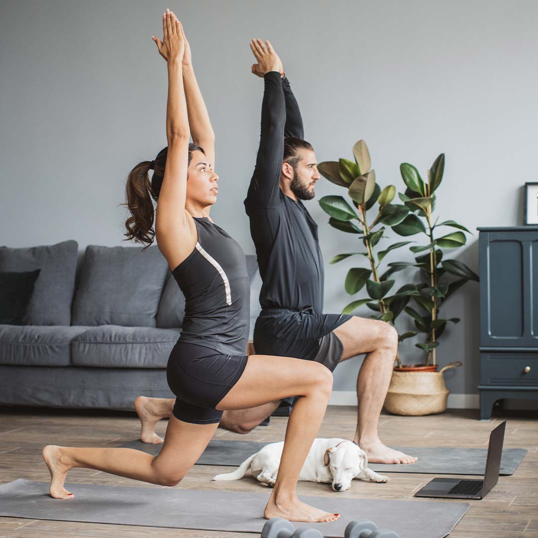 couple doing yoga